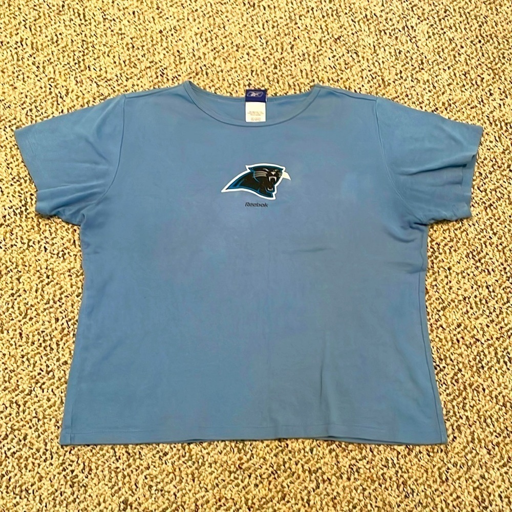 Reebok Carolina Panthers Blue Tee. Large - Picture 2 of 6